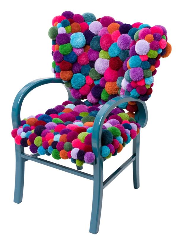 designtuolit värikäs bobble MYK pompon tuoli
