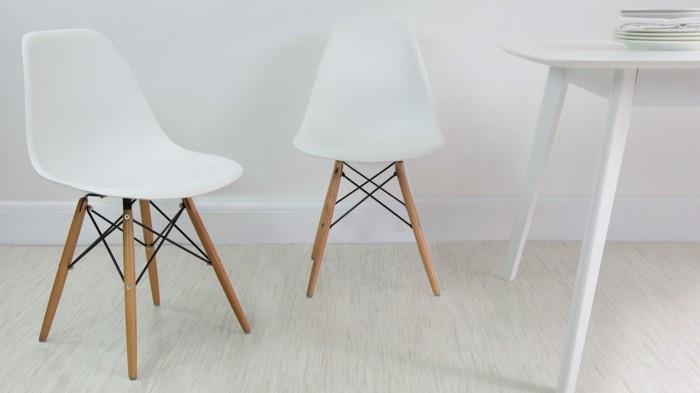 suunnittelija tuolit eames kuori tuoli valkoinen muovi puu