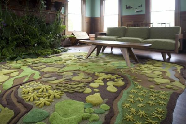 suunnittelijamatot olohuone värikkäät matot kestävä muotoilu