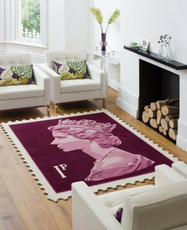 suunnittelija matto olohuone takka värikäs matot kuningatar