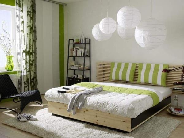 feng shui makuuhuoneen valkoiset riippuvalaisimet