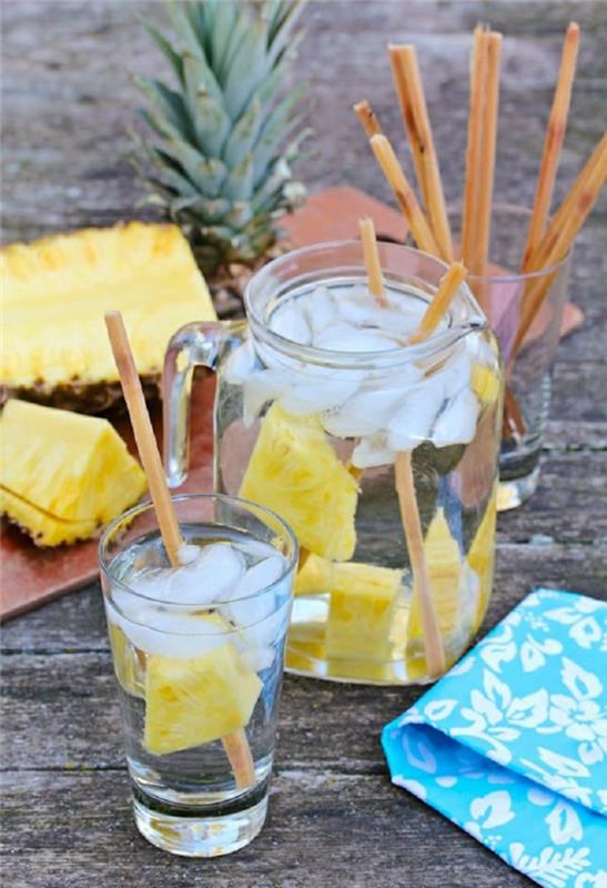 detox -hoito ananas sokeriruo'on melassista