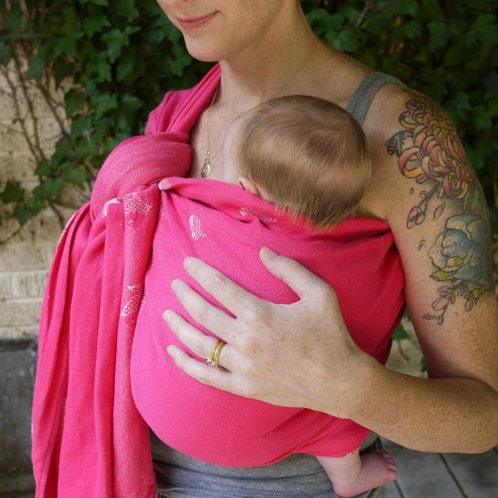 didymos wrap wrap vauva lapsi violetti retro pinkki