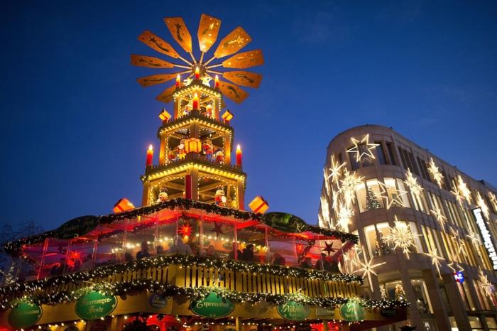 kauneimmat joulumarkkinat Hannoverin joulupyramidi