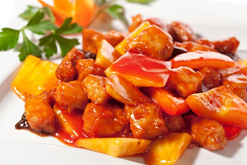 Rød sød og sur salat
