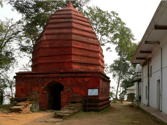 Umananda -tempel på Peacock Island, Assam