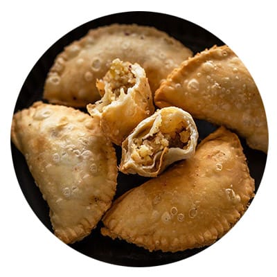 Gujiya recept Diwali édes