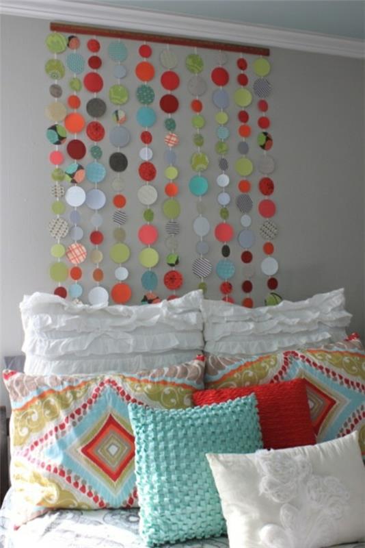 DIY -sängynpäätyjen suunnitteluideat värillisinä