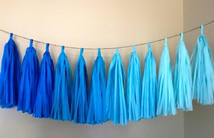 DIY deco -lautasliinat sininen ombre -tyyli