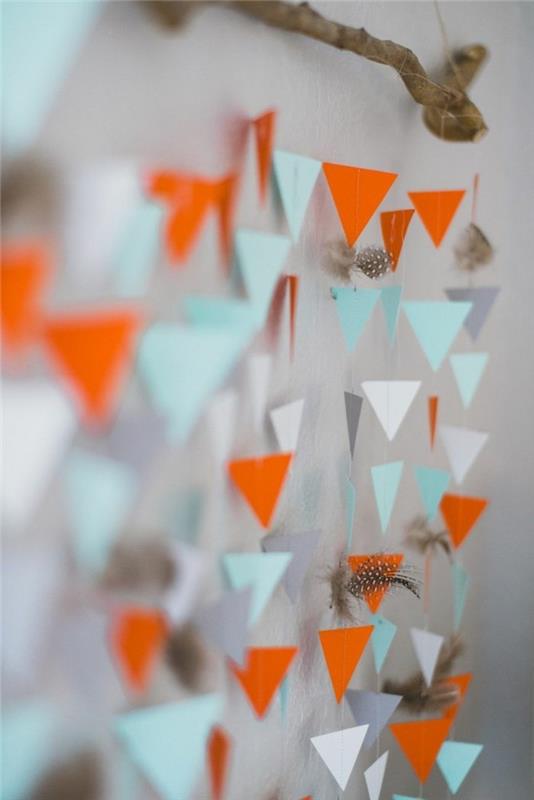 DIY -sisustus asunnon sisustus garland tehdä paperista