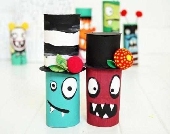 diy halloween -hirviöt tinker wc -rullien kanssa