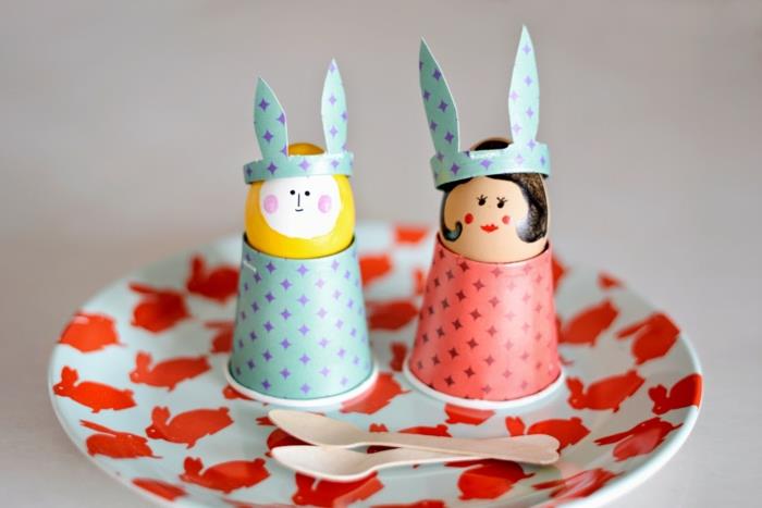 DIY -ideat tinker lasten kanssa pääsiäinen paperikupit