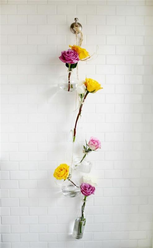 diy ideoita muuraus purkit seinäkoriste kukat