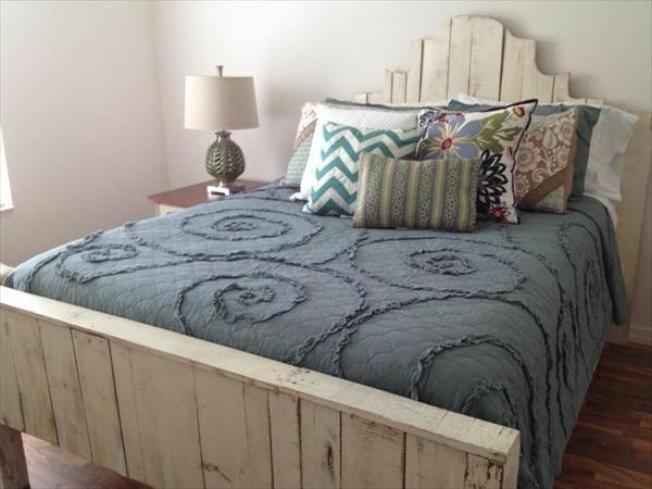 DIY -ideoita eurolavojen sänky rakentaa tyylikkäitä sängynpäätypehmusteita