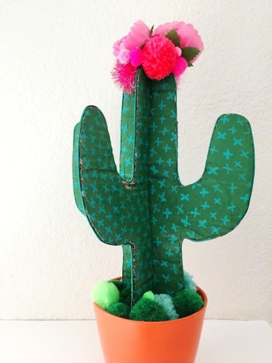 DIY kaktus koristeluideo pahvista