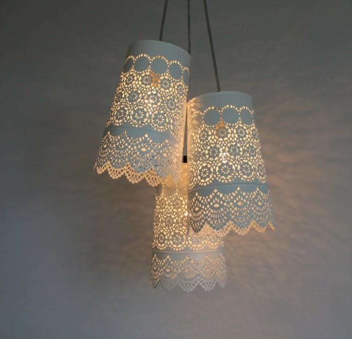 DIY lampun riippuvalaisimet hienot lampunvarjostimet