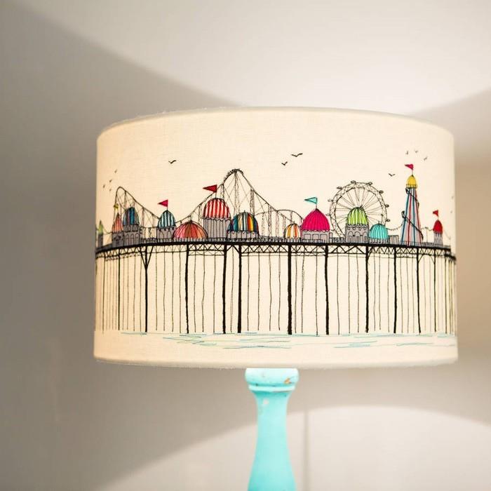 DIY lampunvarjostin kierrätysideoita luova suunnittelu siluetti kirjonta