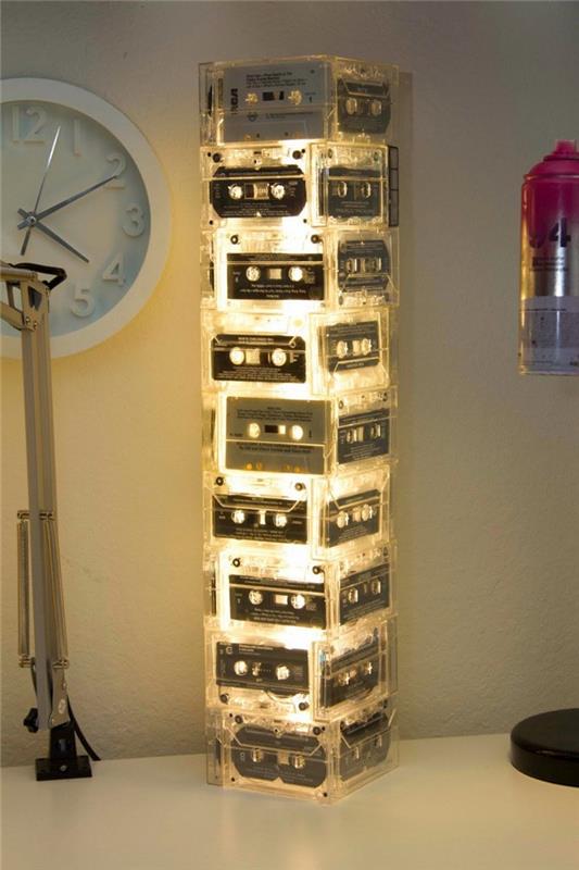 DIY lampunvarjostin kierrättää ideoita luovasti suunnittelemaan nauhoja