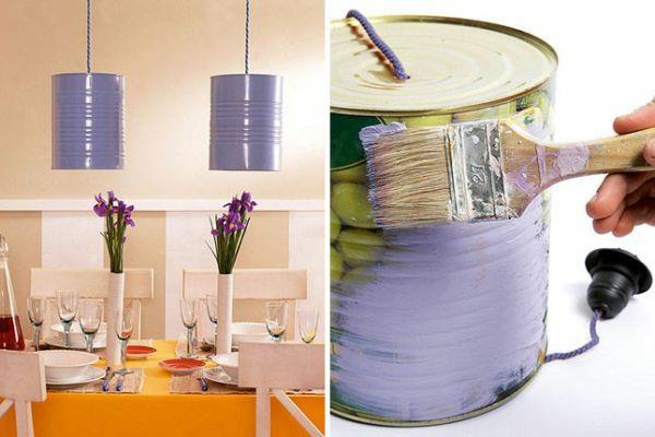 DIY -lyhdyt pöytävalaisimet DIY -maalausvalot tölkeistä