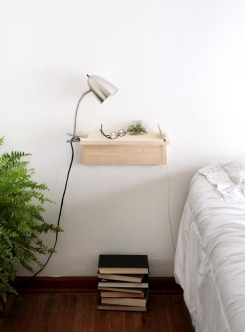 diy yöpöytä yövalolla