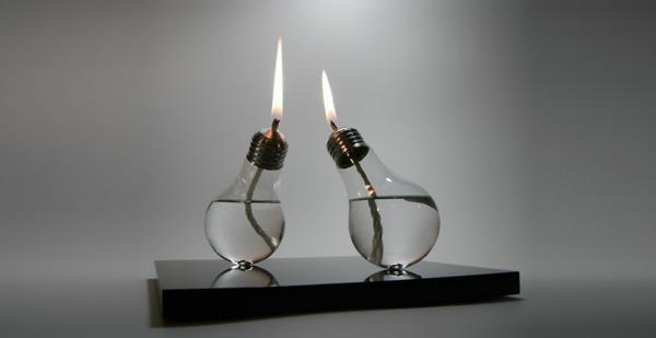 diy -projekteja vanhoja hehkulamppuja käsityöideoita kynttilöitä
