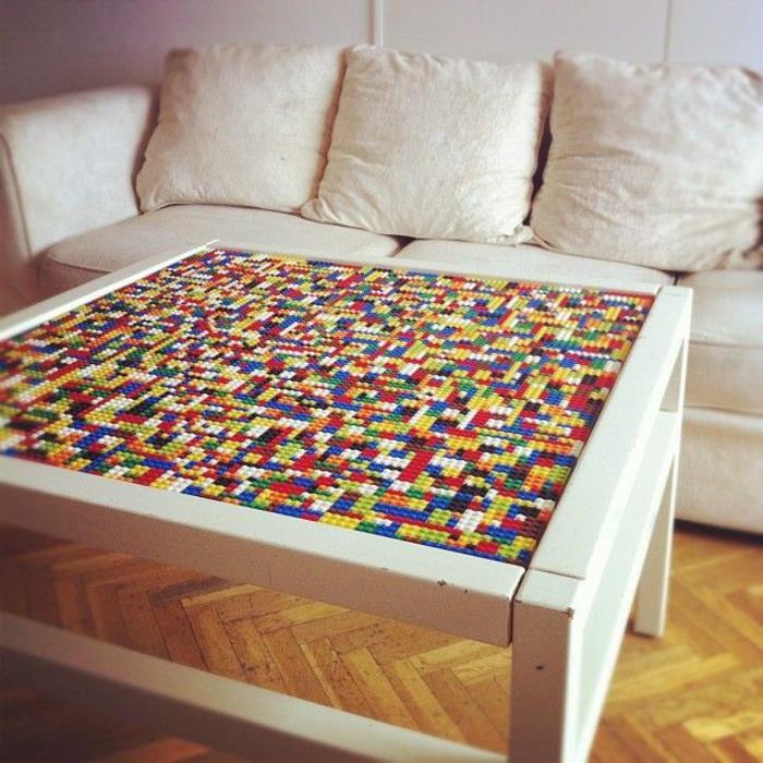 diy -projektit lego -tiilet koristavat sohvapöydän