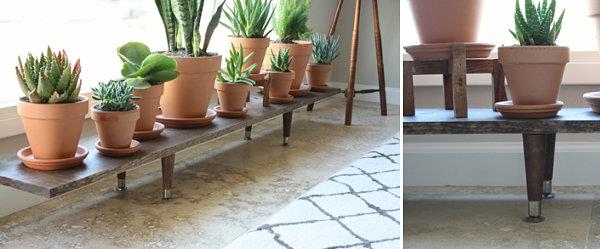 DIY -projektit puukasvien jalusta