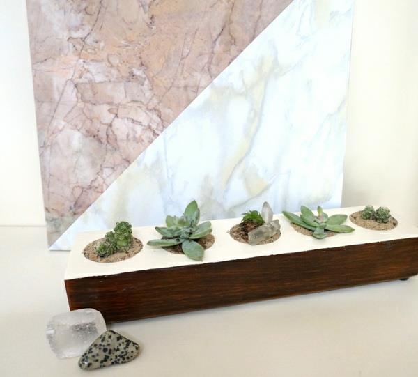 DIY -projektit kasviteline puun koristelu