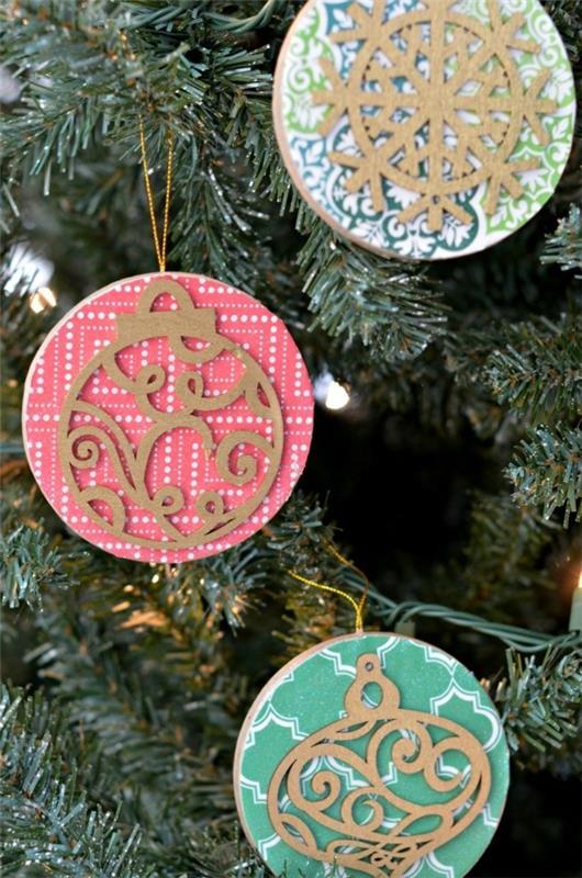 DIY -joulukoristeet tekevät maalaismaisia ​​koristeita itse