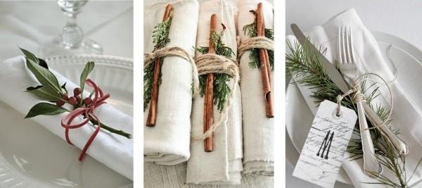 diy-christmas-table-decoration-kaneli-kuusenvihreä