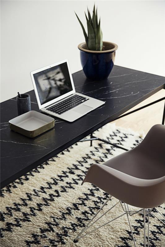 tanskalainen design skandinaavinen huonekalupöytä marmori