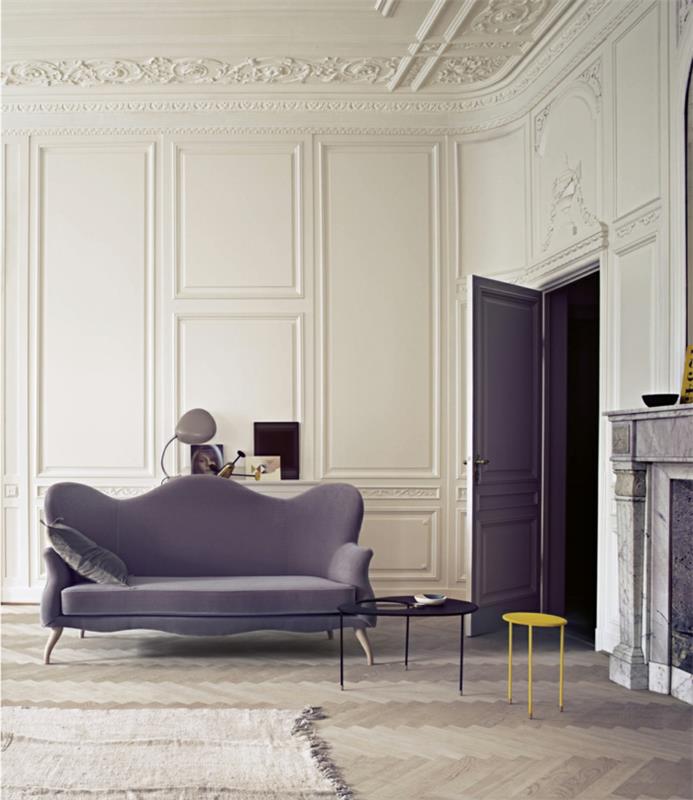 tanskalainen design skandinaavinen olohuone huonekalut sohva sivupöytä jakkara gubi