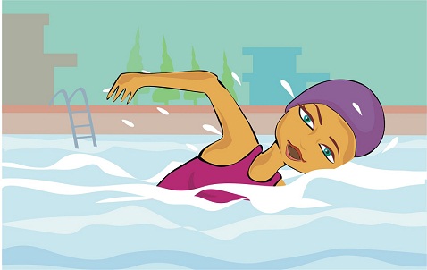 svømning hjælper med at reducere mavefedt