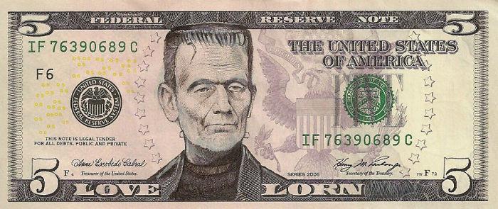 dollarin setelit frankenstein kasvot muuntaa meille dollarin euroiksi