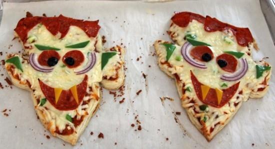 Dracula mini pizza täytteet ideoita halloween