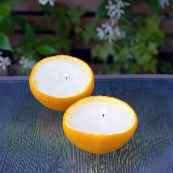 Tee tuoksukynttilöitä itse eteeriset öljyt oranssi kynttilä