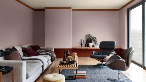 dulux väri sydän puu seinän värit ideoita olohuone