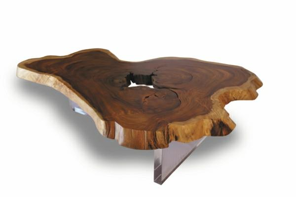 aito puukalusteet sohvapöytä puunrunko viipalepuun runkopöytä