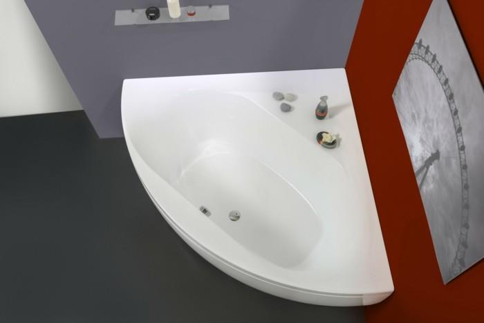 kulma -amme moderni design kylpyhuone ideoita kauniita värejä