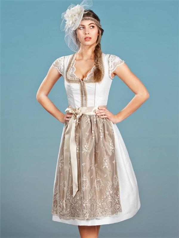 ecru-häät-dirndl-morsiamen-mekko-alppisydän-hiukset-korut-tylli-kangas-kukka