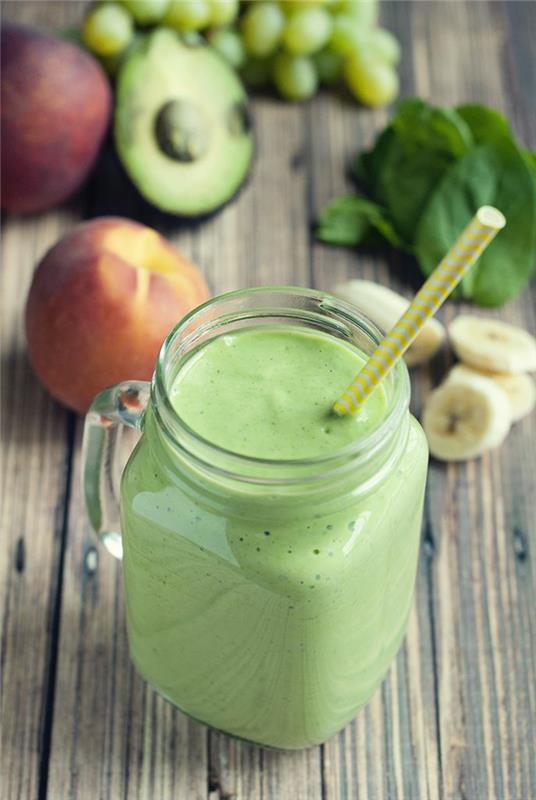 helppoja ruoanlaittoreseptejä terveellinen ruoka smoothie vihreä