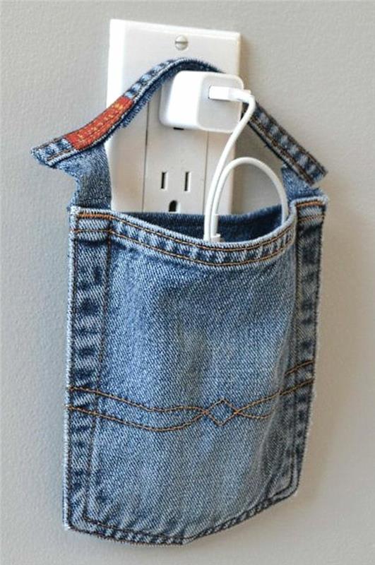 yksinkertaisia ​​käsityöideoita denim -laukku toimiva matkapuhelin kutsu