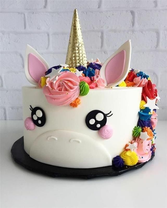yksisarvinen kakku ideoita syntymäpäiväjuhlat lapset