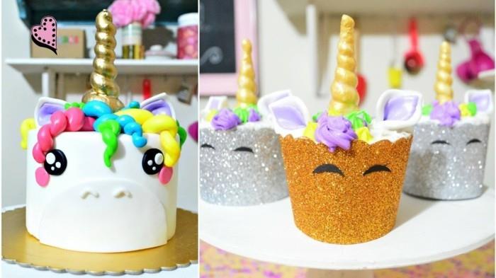 Yksisarvinen kakku tee oma idea lasten syntymäpäiväjuhliin