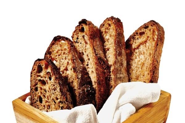 Einkorn -leipäviipaleet - kori sen kanssa