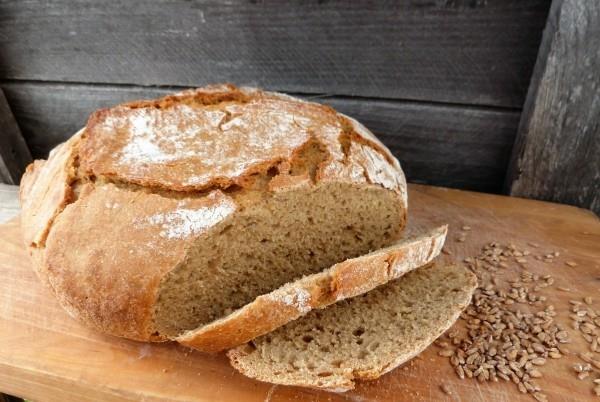 einkorn suuri pyöreä leipä