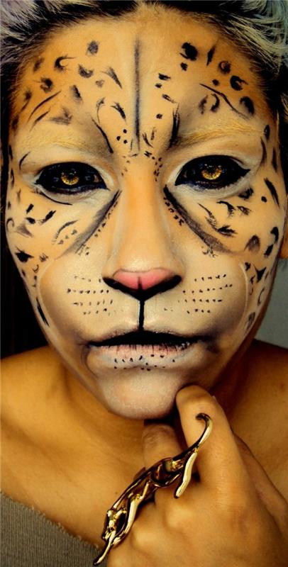 halloween meikki ideoita tiikeri