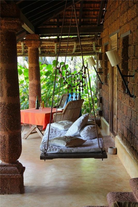 sisustusesimerkkejä sisustussuunnittelu elävä tyylikkyys aasia huoneisto sisustus kalustusesimerkkejä aasialainen intia henki värikäs swing