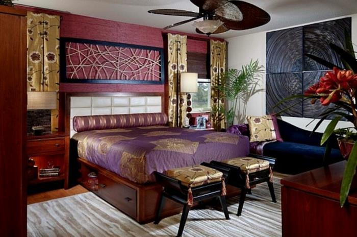 sisustusesimerkkejä sisustussuunnittelu elävä tyylikkyys aasia huoneisto sisustus kalustusesimerkkejä aasialainen indonesia makuuhuone