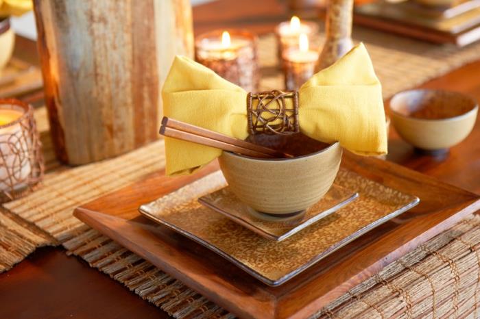 sisustusesimerkkejä sisustussuunnittelu elävä tyylikkyys aasia asunto sisustusesimerkit aasialainen pöytäkoriste